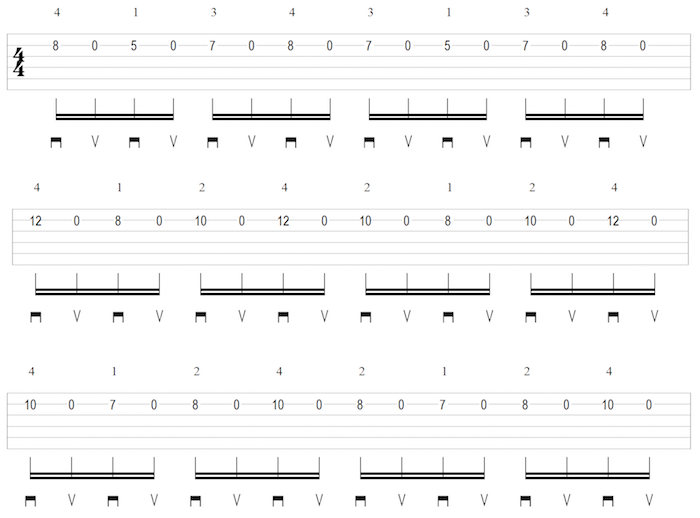 single string 2-hand synchronization example 2