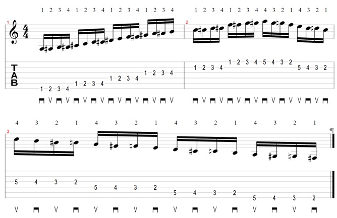 warm up scales guitar