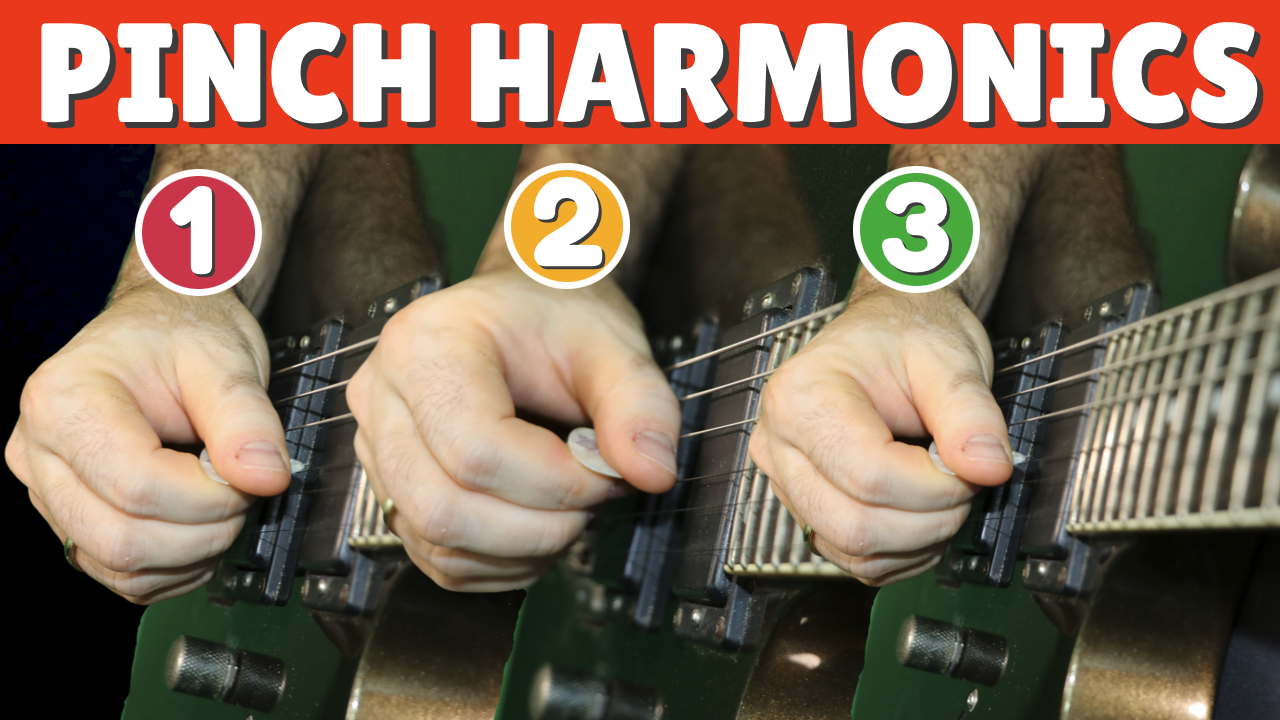 pinch harmonics for guitar - how to do them